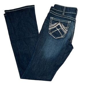 Ariat Women's R.E.A.L. Whipstitch Slim Fit Bootcut Denim Jeans, size 29
